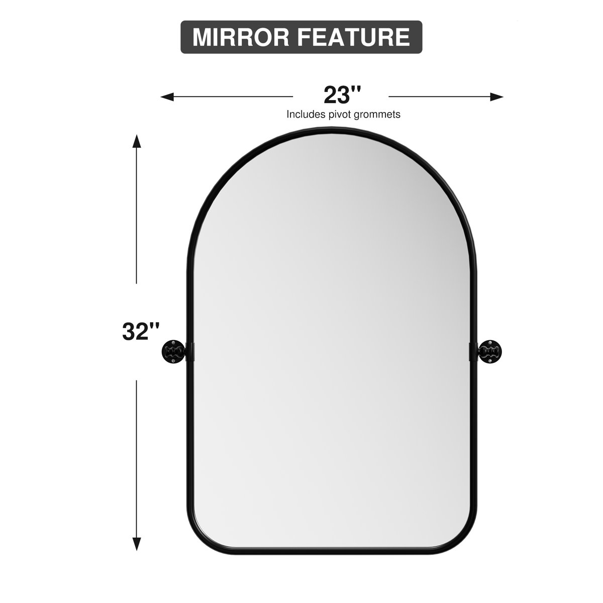 Trent Austin Design® Quesenberry Metal Arch Wall Mirror & Reviews | Wayfair